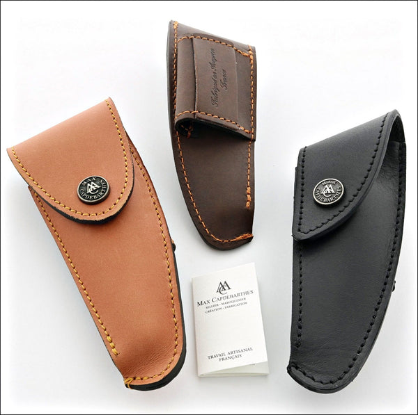 First Layer Leather Straight Knife Sheath Genuine Cowhide Leather