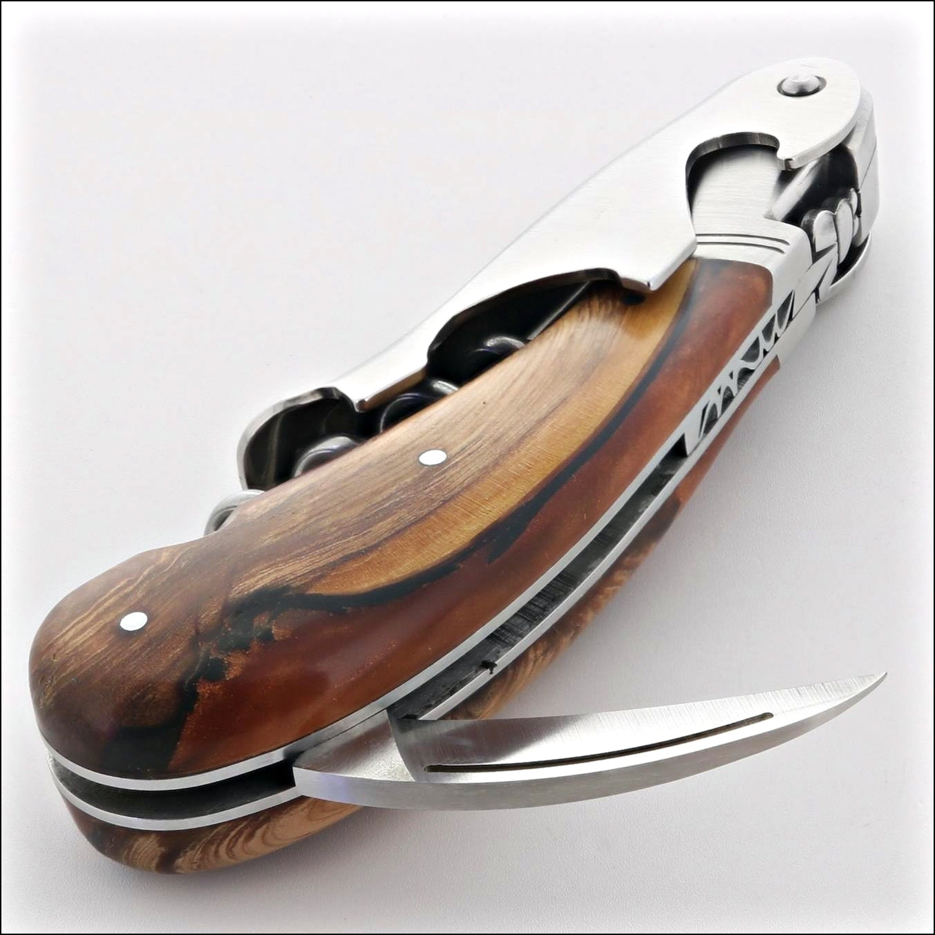 Laguiole Magnum Hybrid Juniper Burl Corkscrews