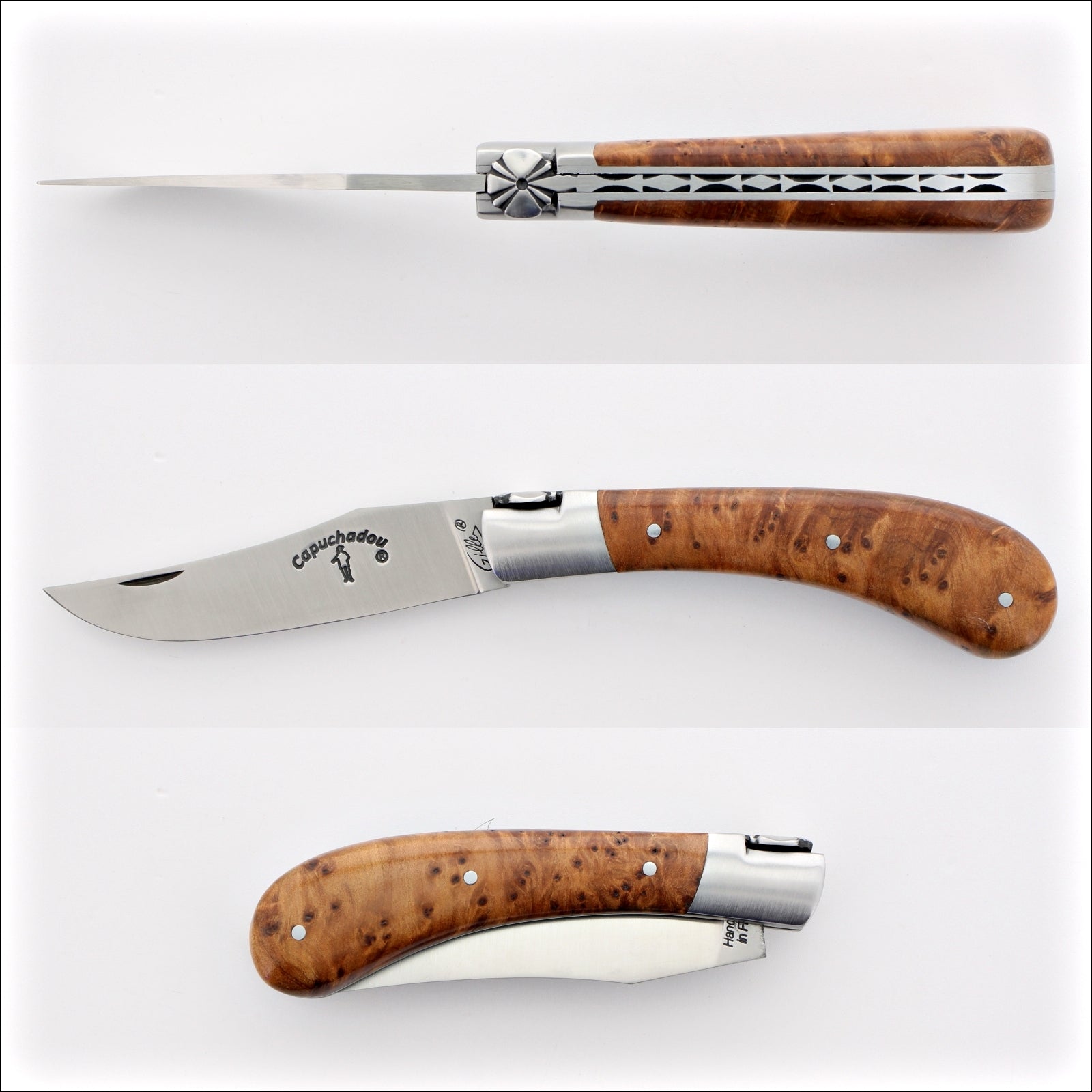 Capuchadou® 10 cm Classic Folding Knife Thuya Handle