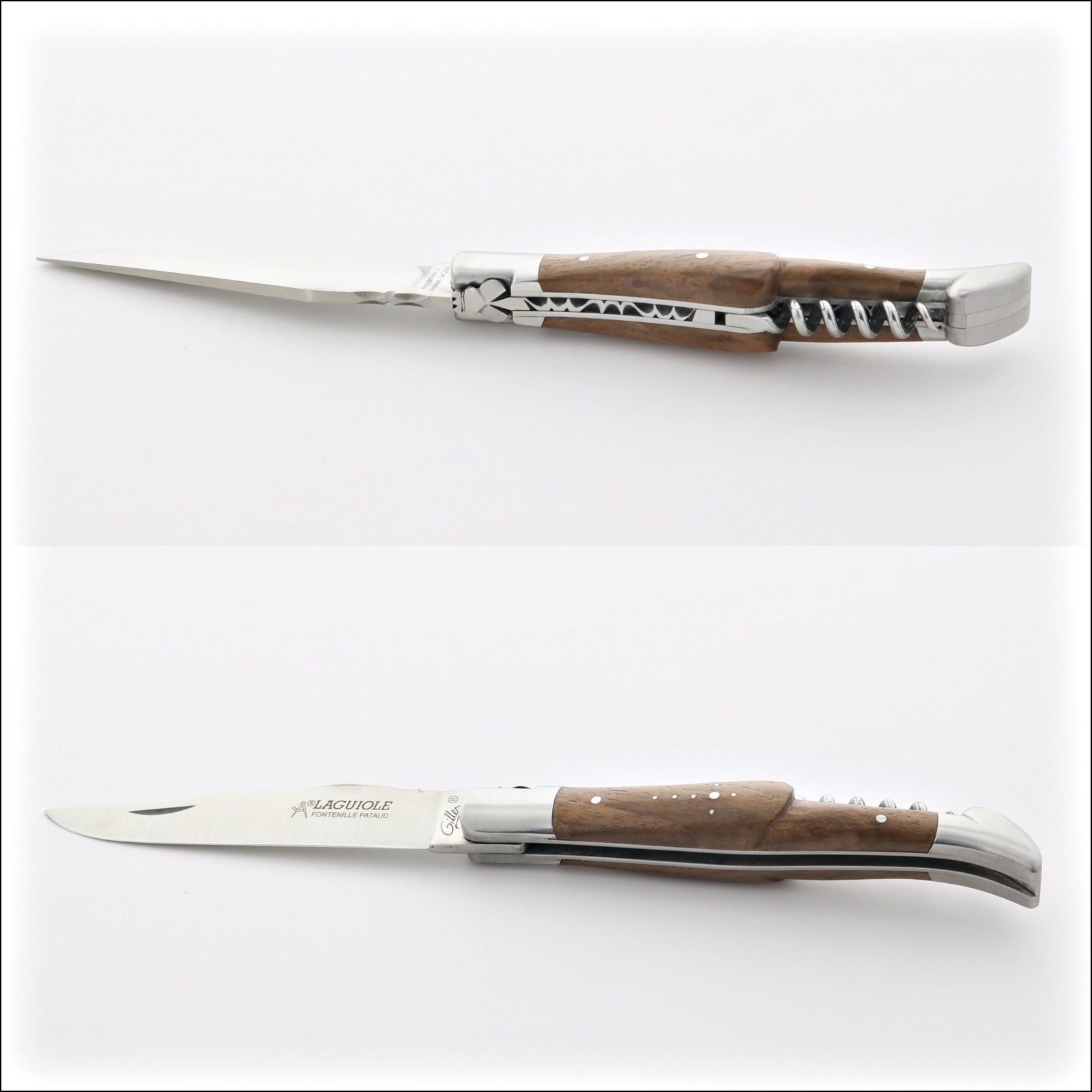 Classic Laguiole Corkscrew Knife Walnut Handle