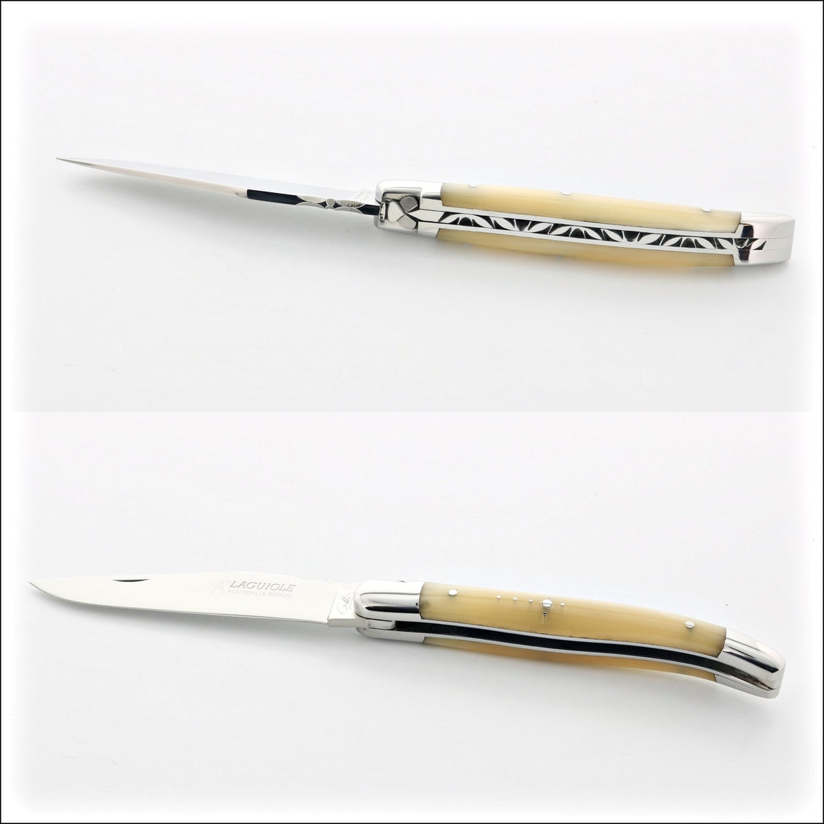 Classic Laguiole Knife 11 cm Horn Tip Handle