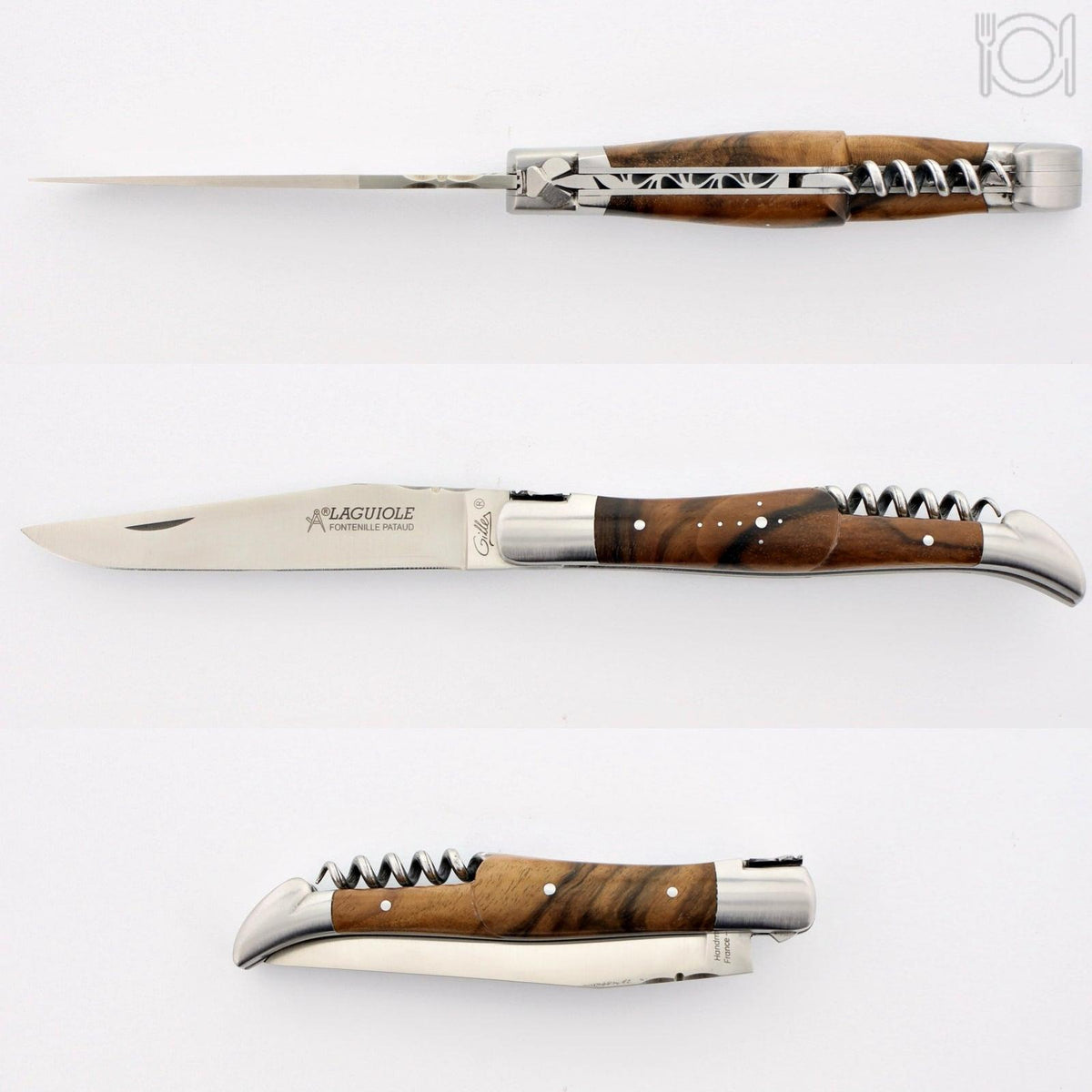 Classic Laguiole Corkscrew Knife Walnut Handle