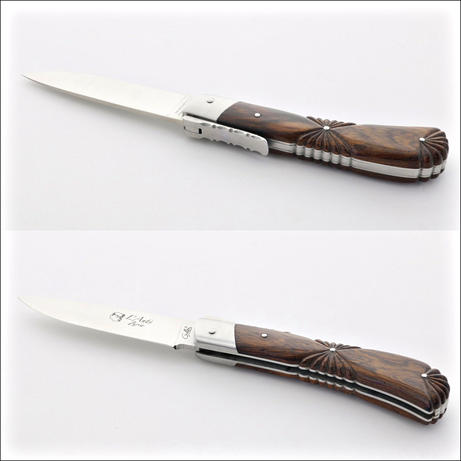 Corsican L' Antò Sculpted Handle Knife - Desert Ironwood