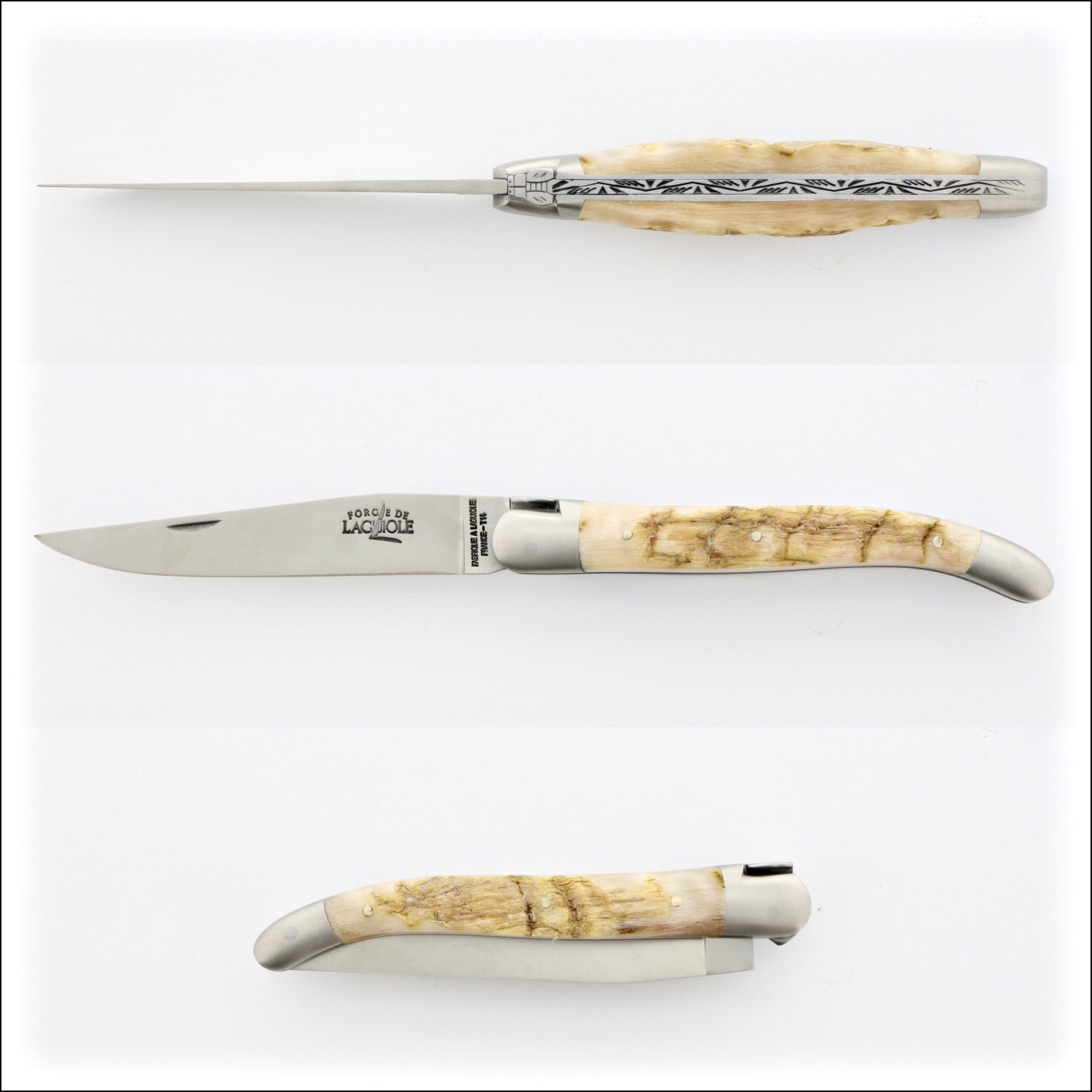 Forge de Laguiole Briarwood Steak Knives - Brushed