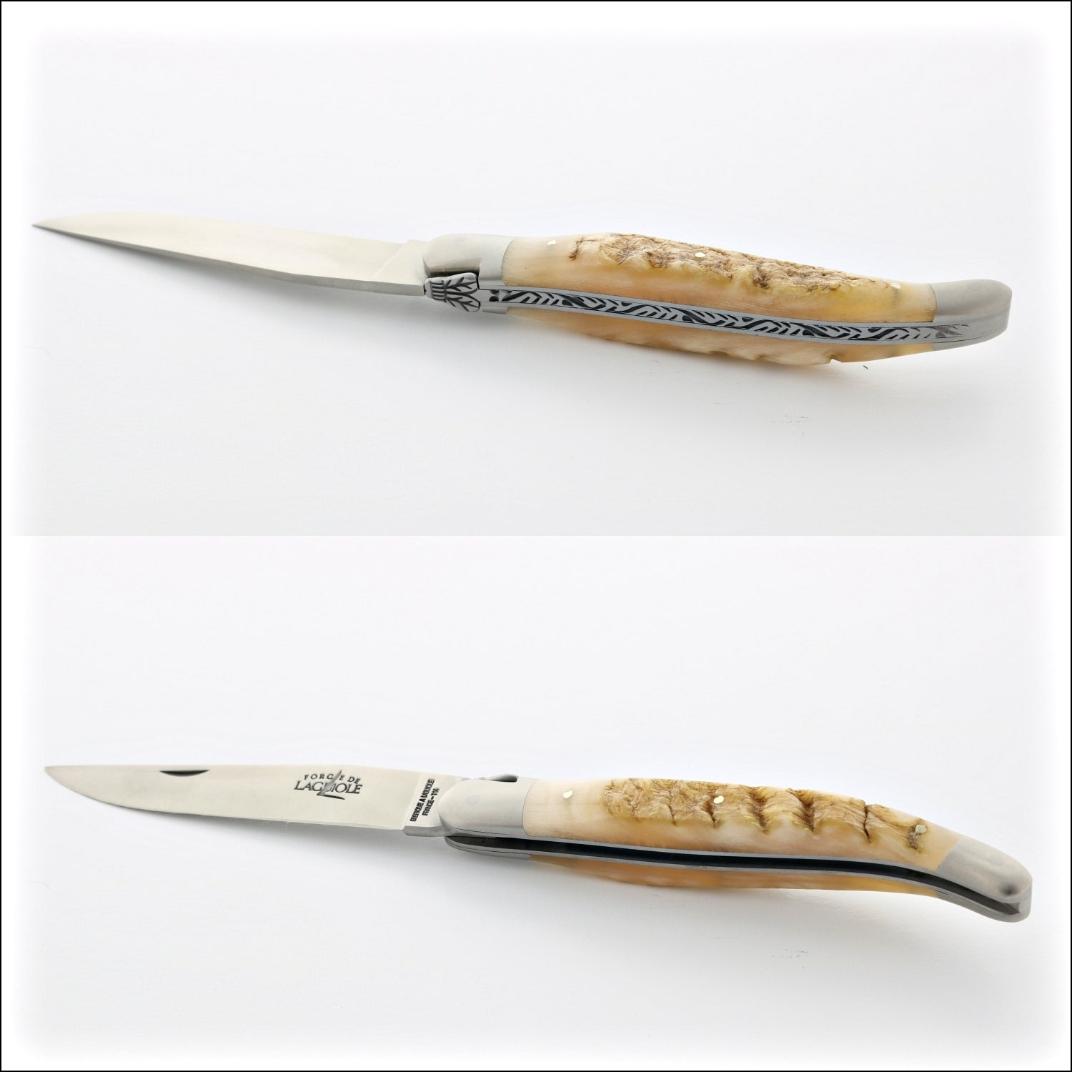 Forge de Laguiole Horn Tip Handle Steak Knives