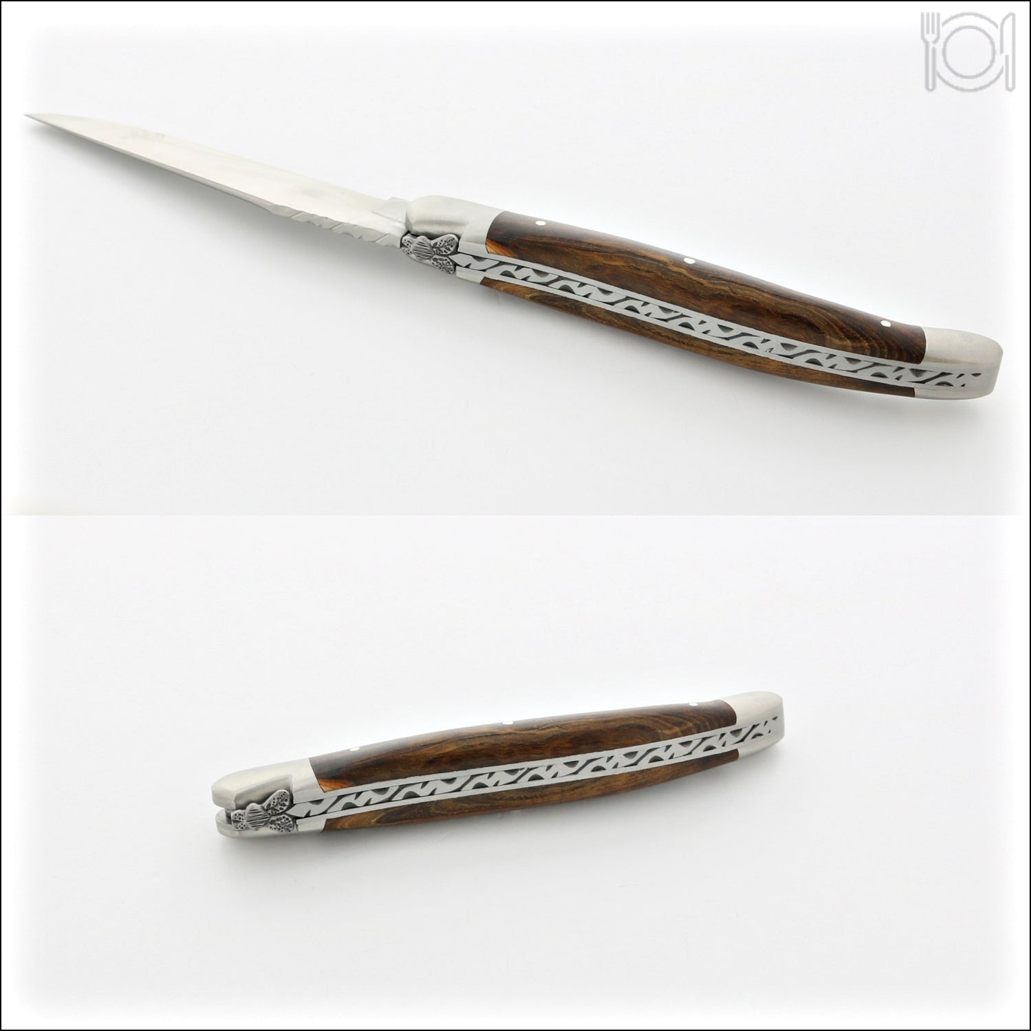 Forge de Laguiole Pocket Knife Tradition 12 cm Pistachio wood - Laguiole  Imports