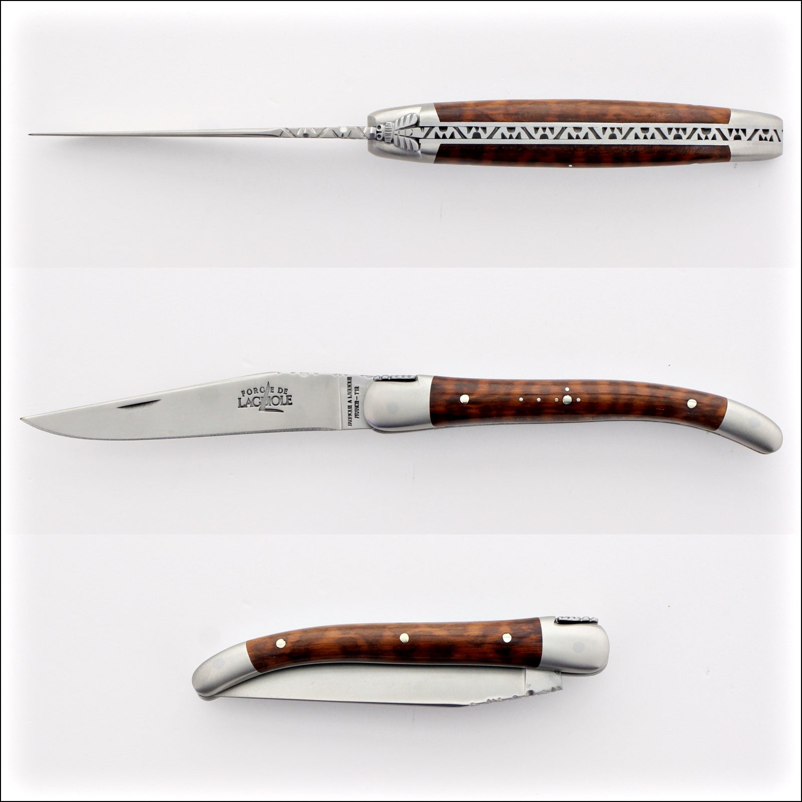 Forge de Laguiole Collection 9 cm Pocket Knife Amourette Satin Finish