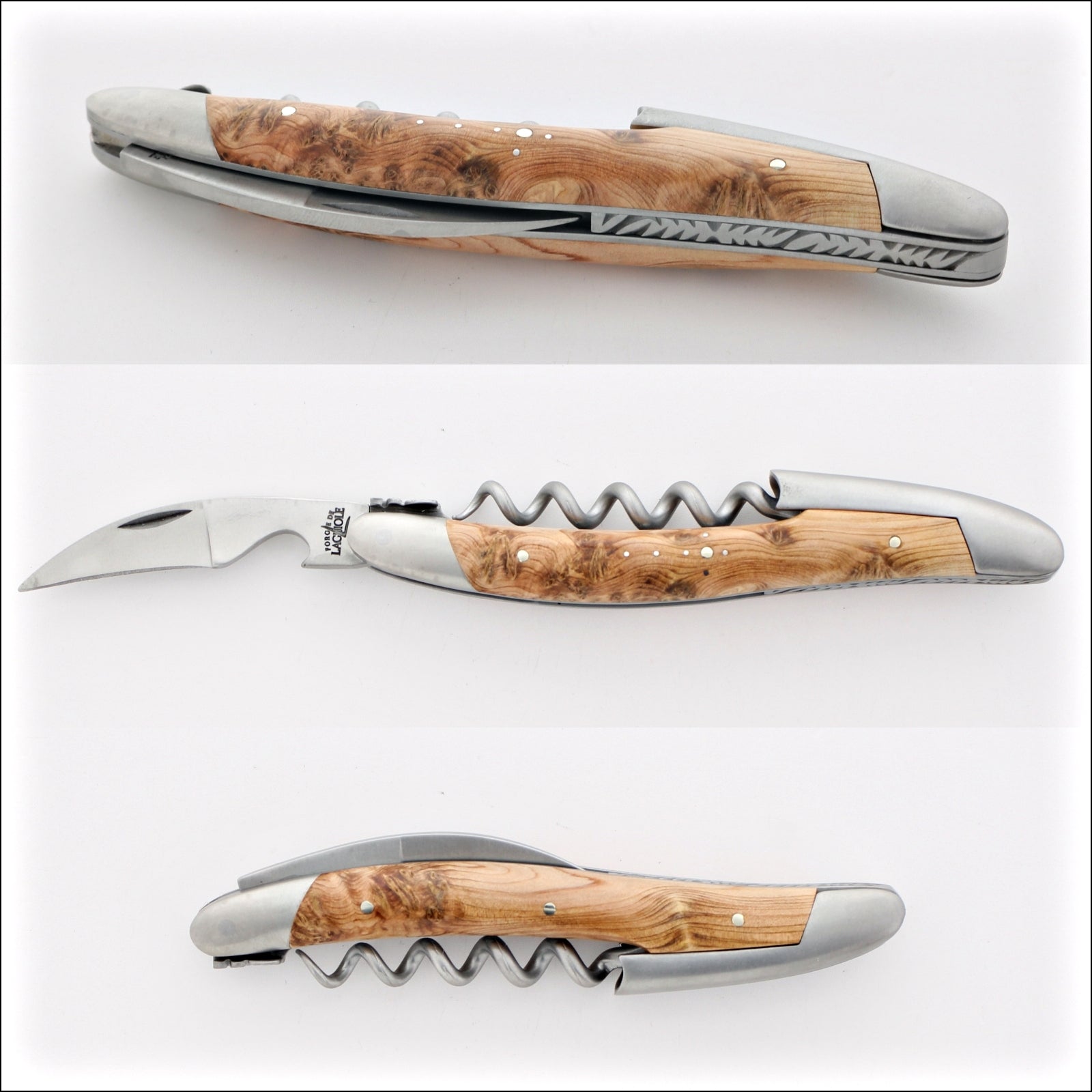 Forge de Laguiole Collection Sommelier Corkscrew - Juniper Satin Finish