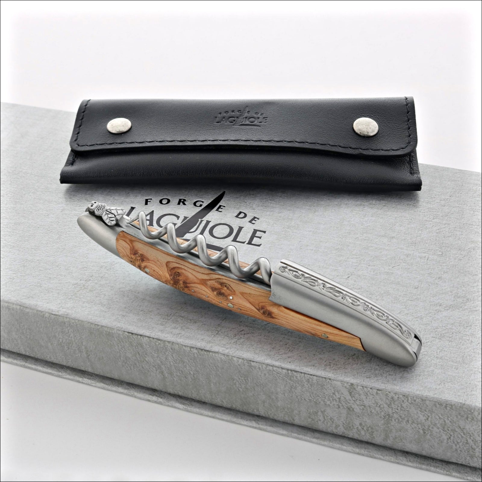 Forge de Laguiole Collection Sommelier Corkscrew - Juniper Satin Finish