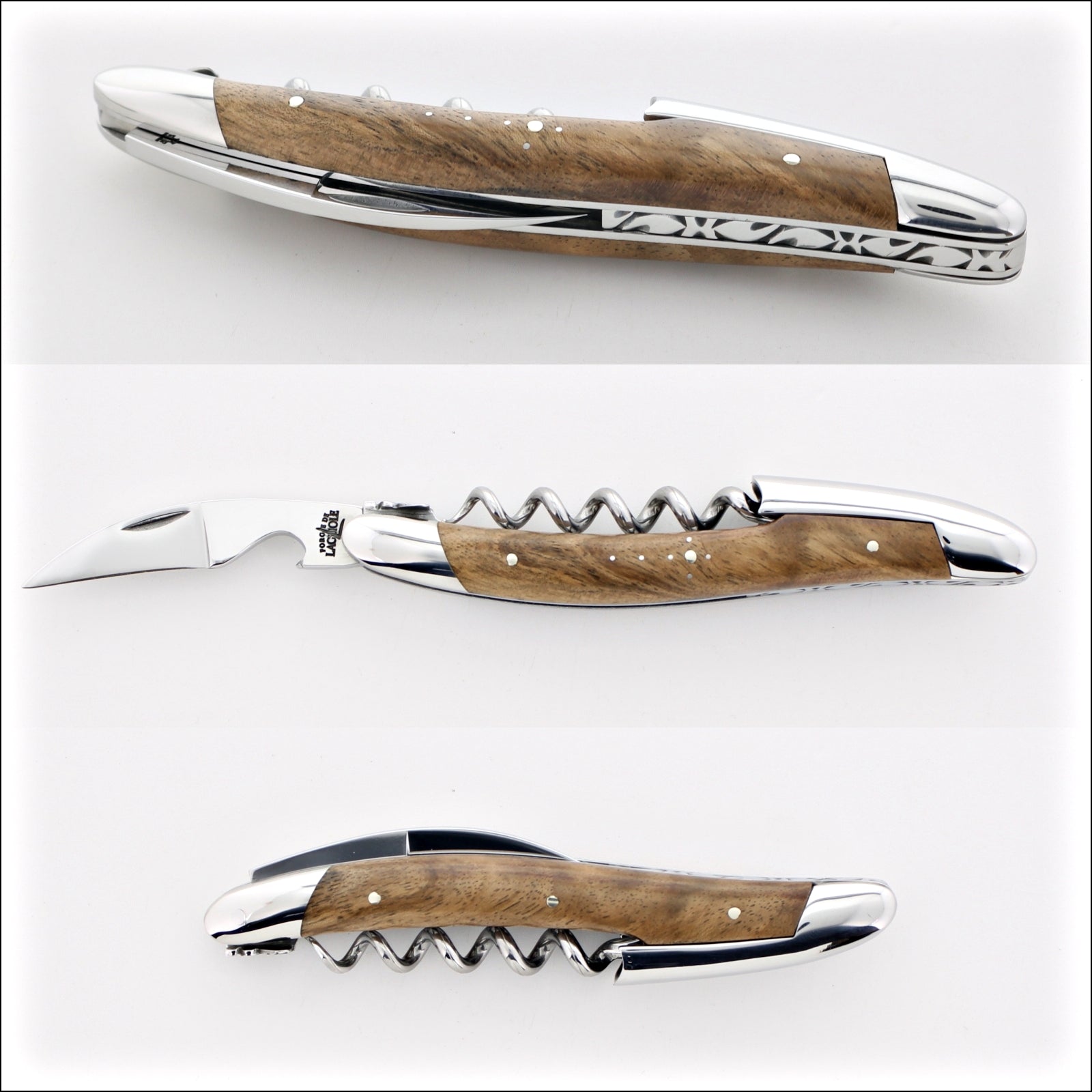 Forge de Laguiole Collection Sommelier Corkscrew - Walnut Shiny Finish