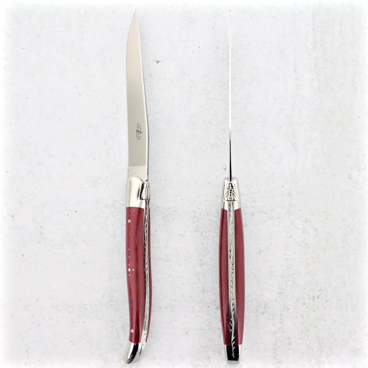 Forge de Laguiole Steak Knives - Burgundy