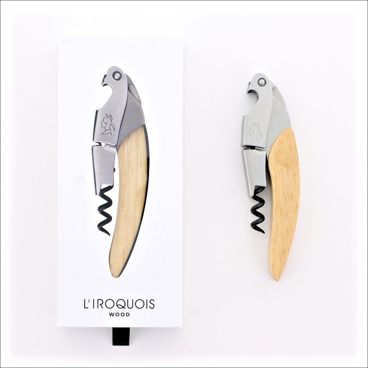 L&#39;Iroquois Two-step Waiter&#39;s Corkscrew Beechwood