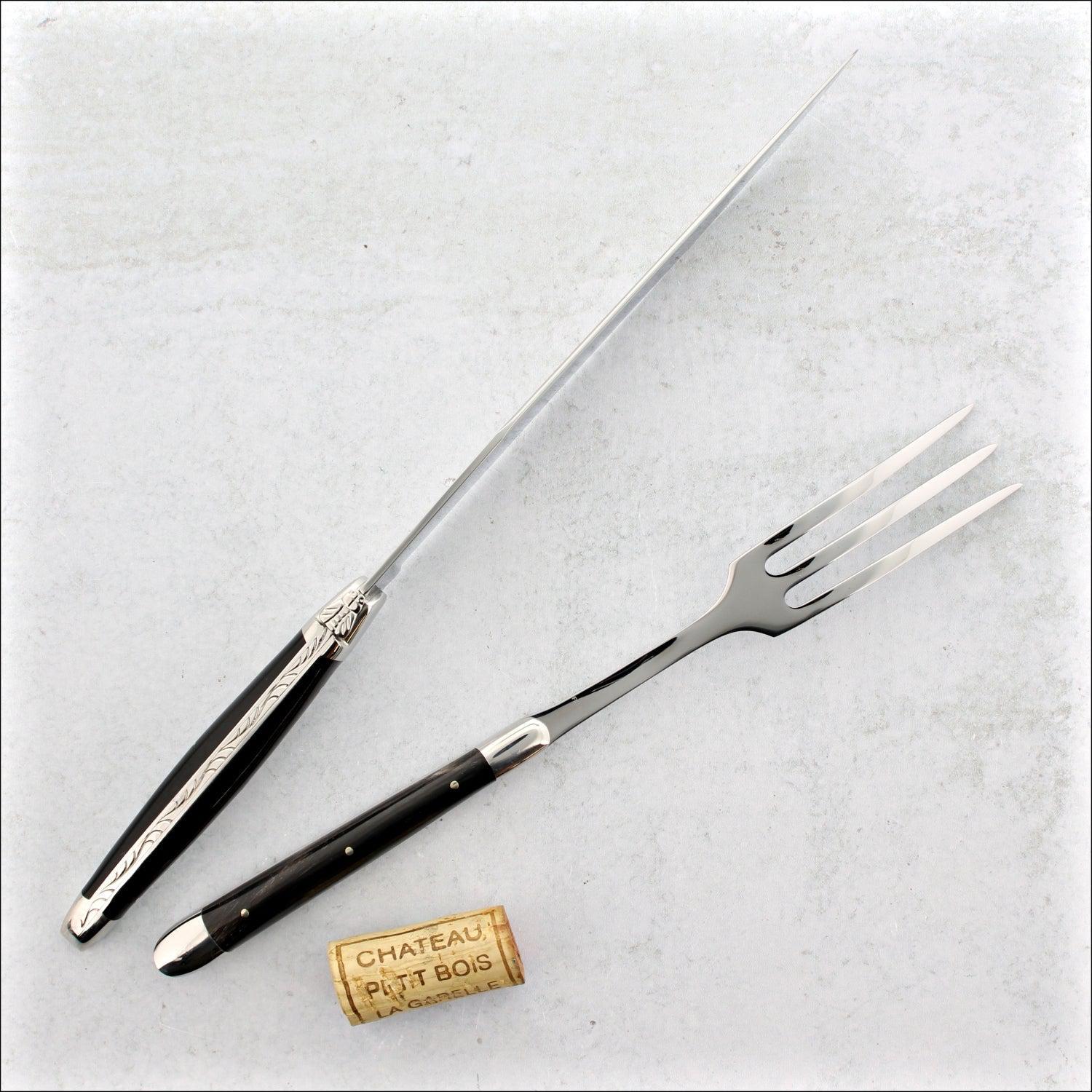 Jean Dubost Pradel Oyster Knife & Wooden Holder Opener Set