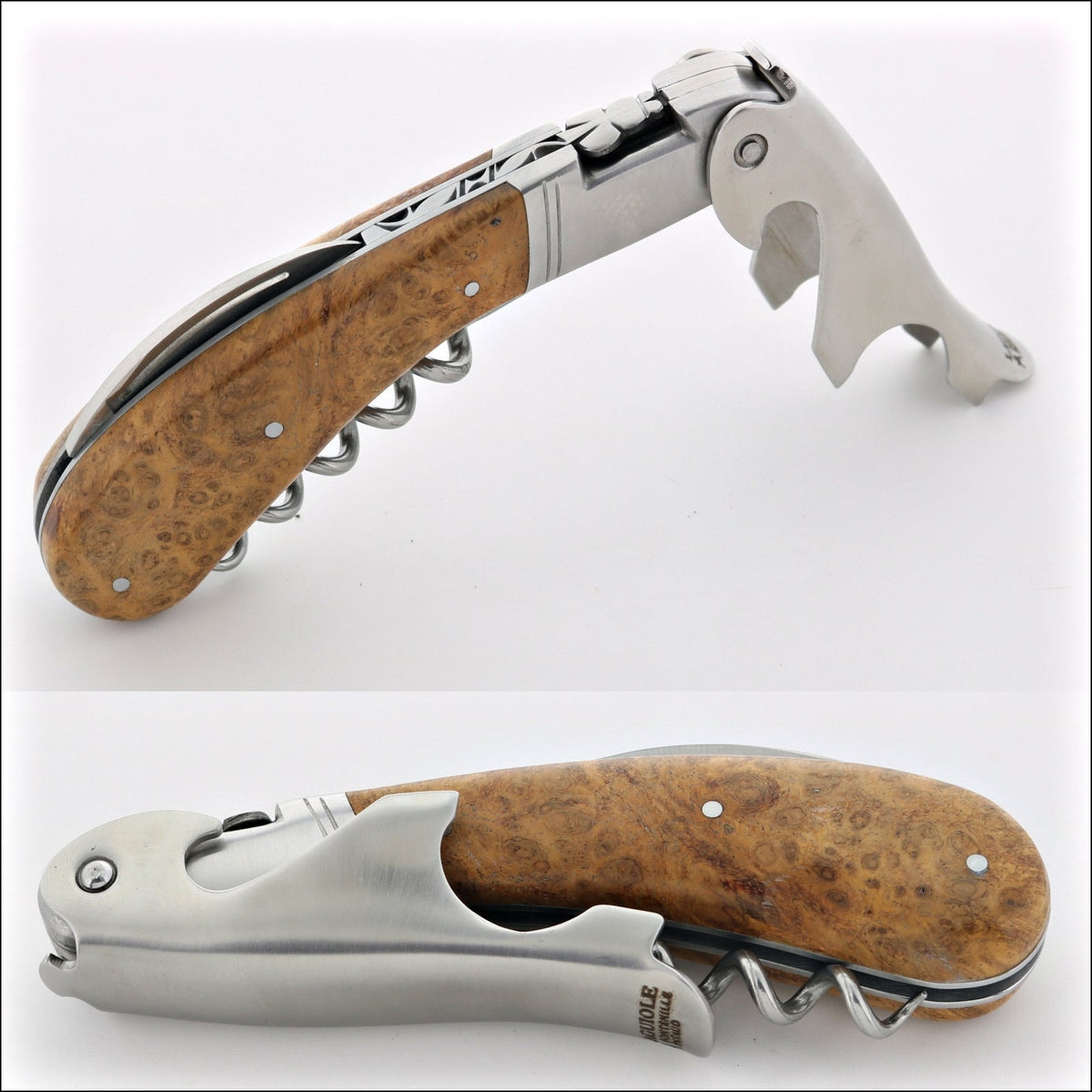 Laguiole Magnum Amboyna Burl Corkscrew - G