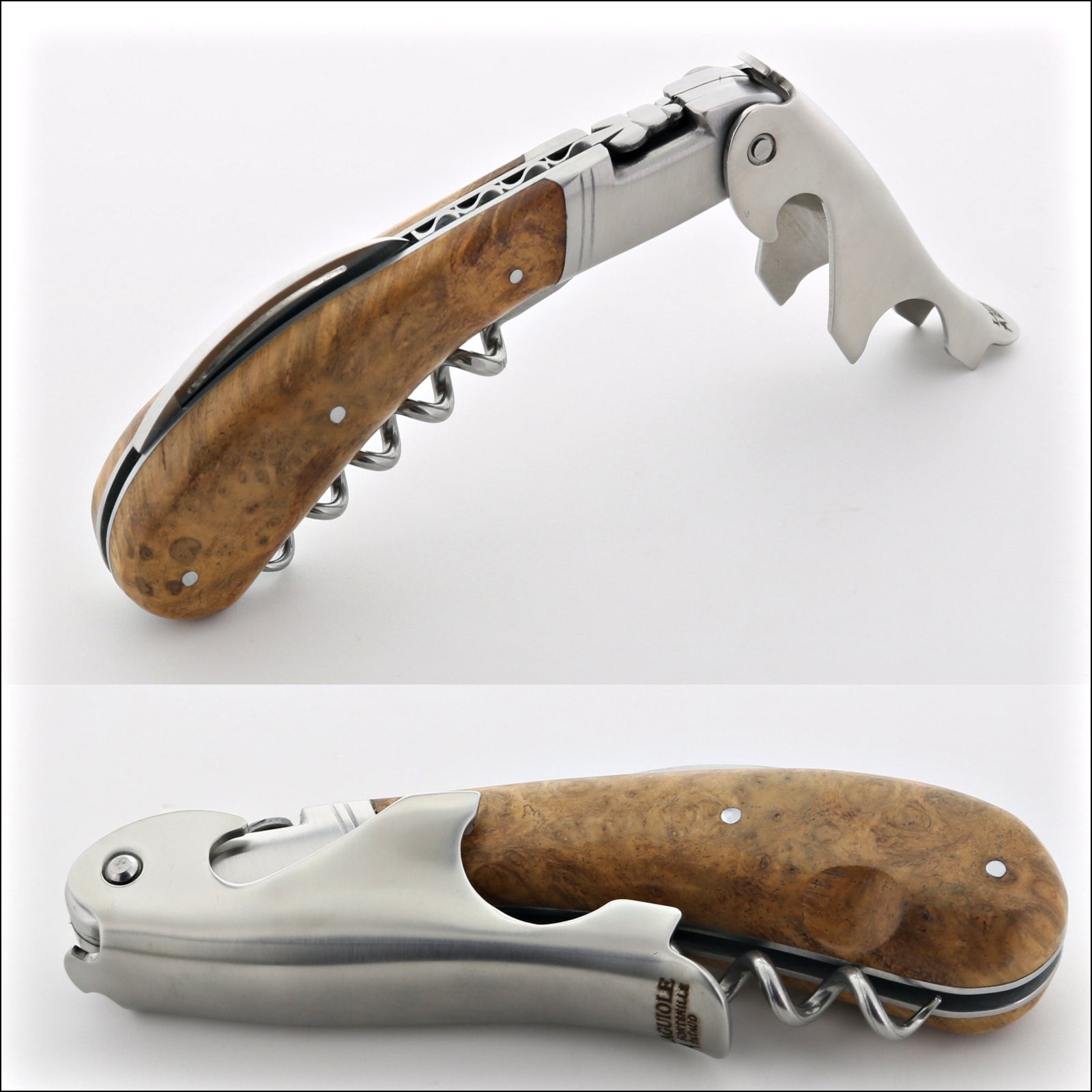 Laguiole Magnum Amboyna Burl Corkscrew - K