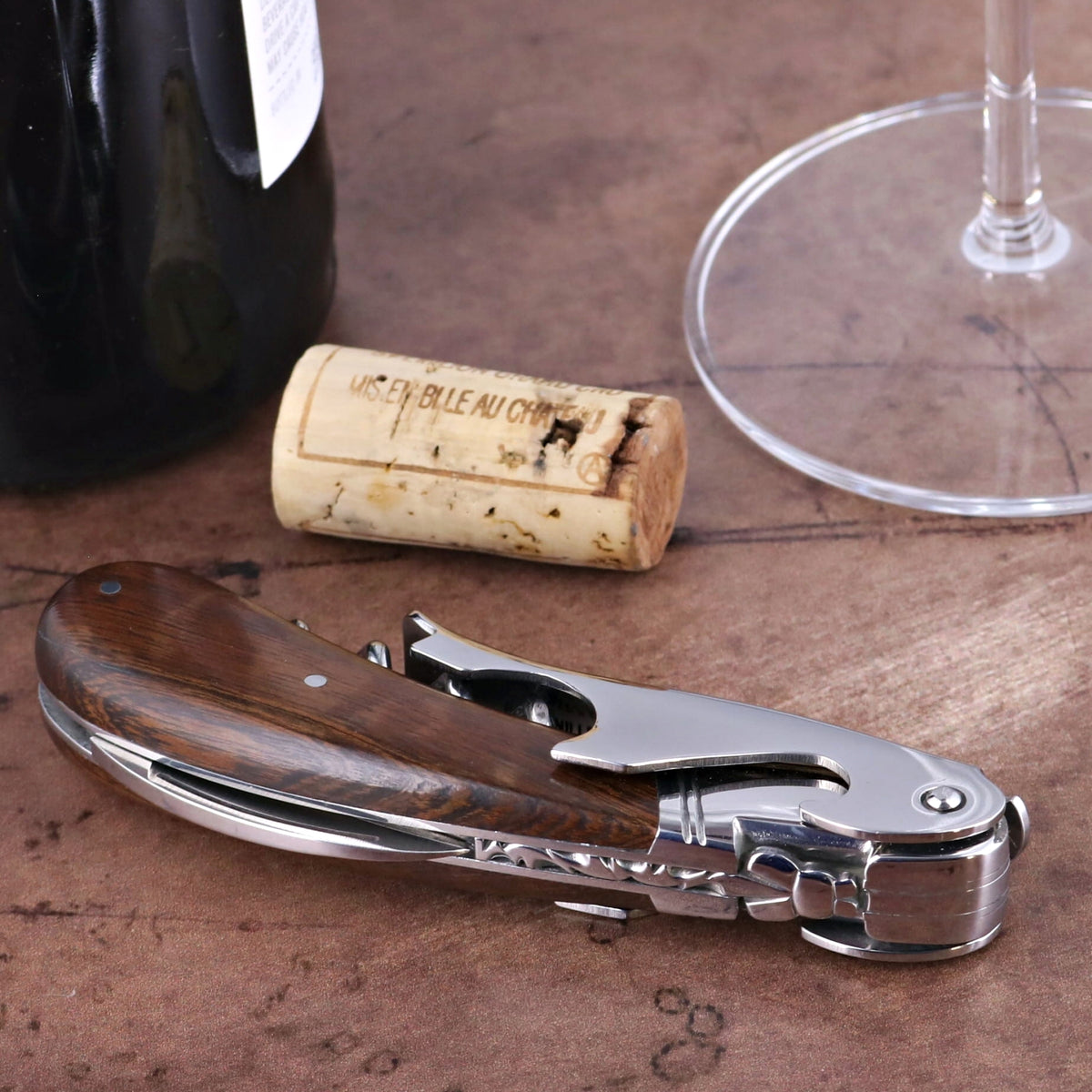 Laguiole Magnum Desert Ironwood Corkscrew - B