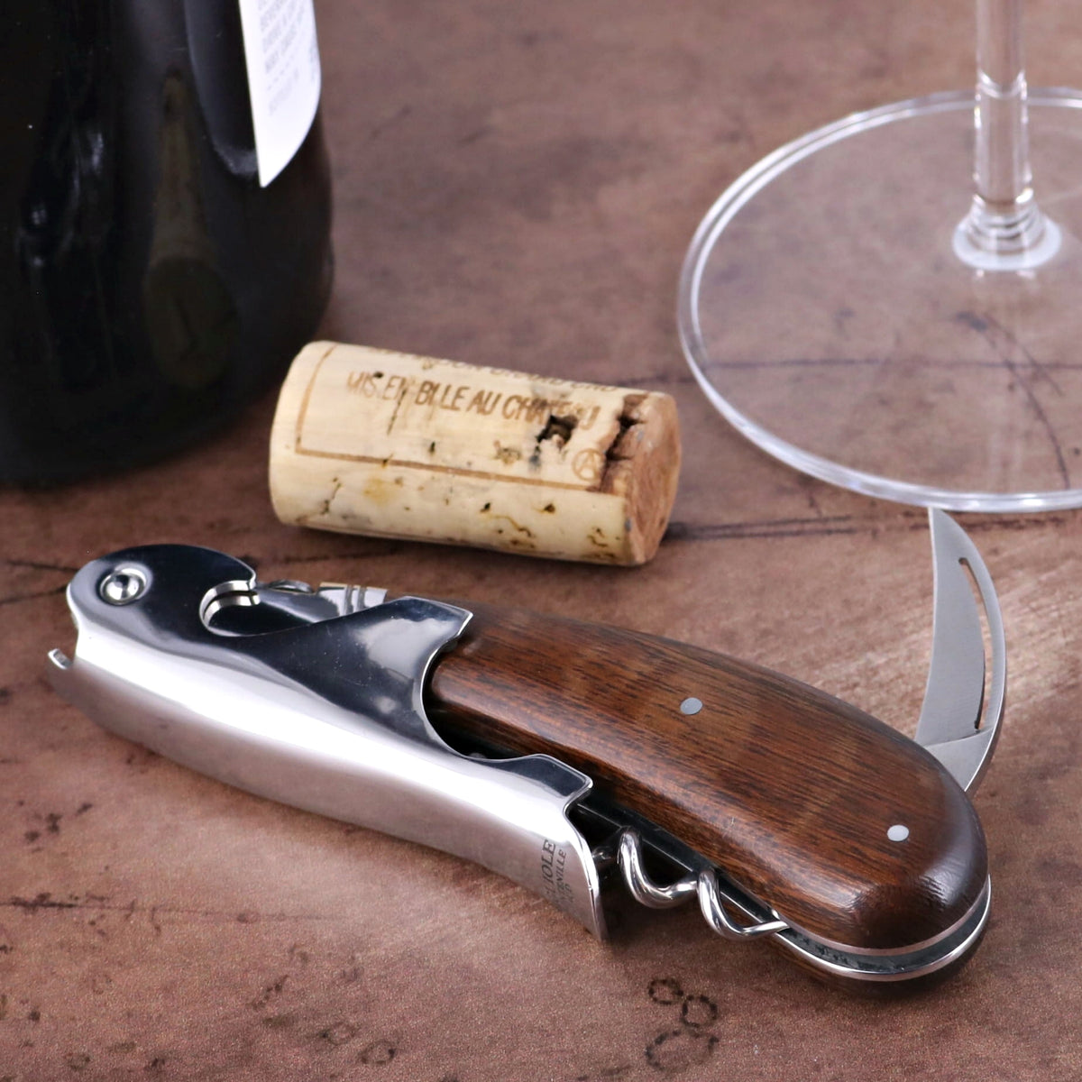 Laguiole Magnum Desert Ironwood Corkscrew - B