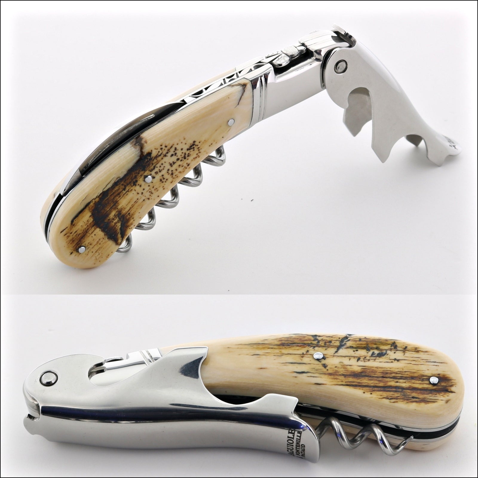 Laguiole Magnum Fossilized Mammoth Ivory Corkscrew - A