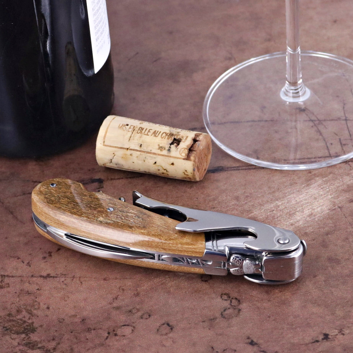 Laguiole Magnum Fossilized Mammoth Ivory Corkscrew - Z