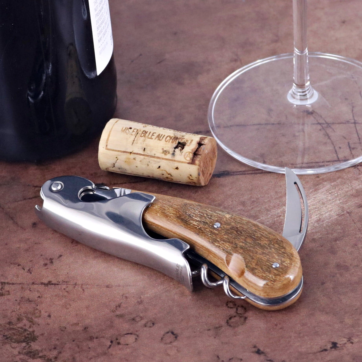 Laguiole Magnum Fossilized Mammoth Ivory Corkscrew - Z
