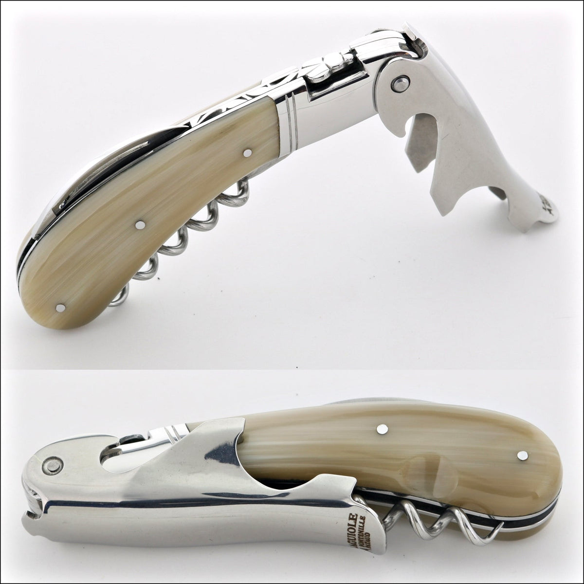 Laguiole Magnum Horn Tip Corkscrew - E