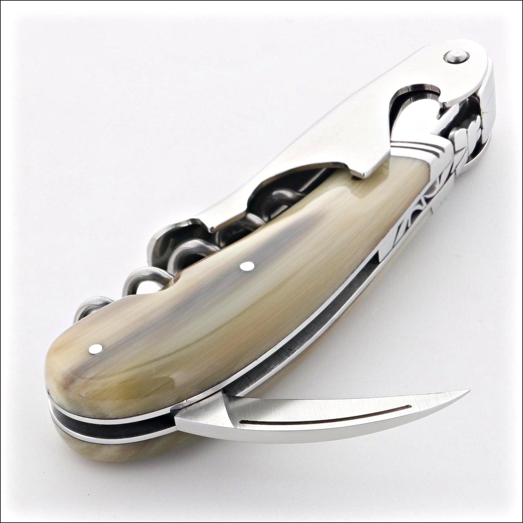 Laguiole Magnum Horn Tip Corkscrew - E