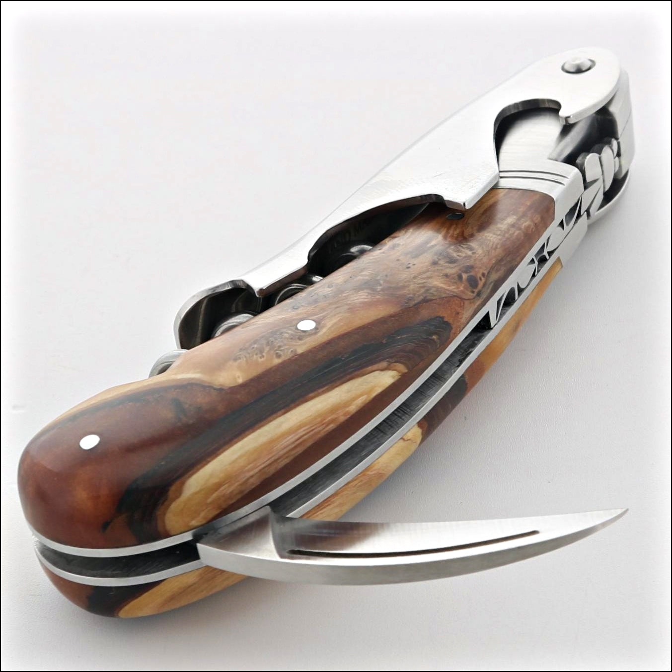 Laguiole Magnum Hybrid Juniper Burl Corkscrew - C