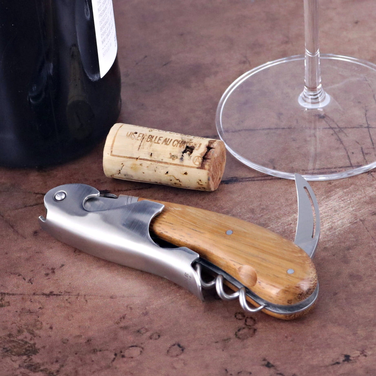 Laguiole Magnum Mahogany Corkscrew - B
