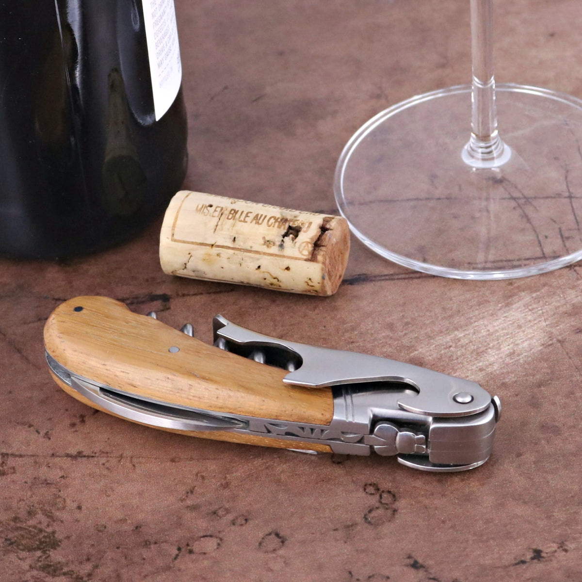 Laguiole Magnum Mahogany Corkscrew - C