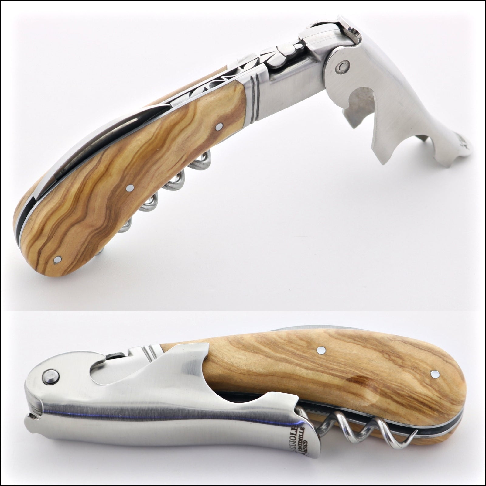 Laguiole Magnum Olive Wood Corkscrew - A