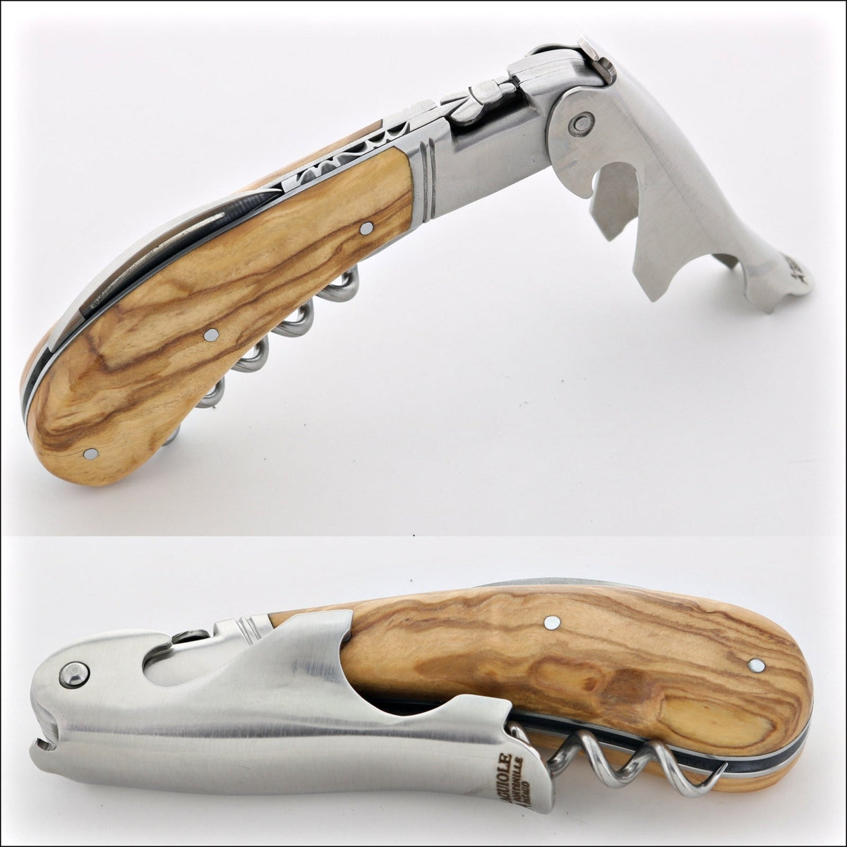 Laguiole Magnum Olive Wood Corkscrew - A