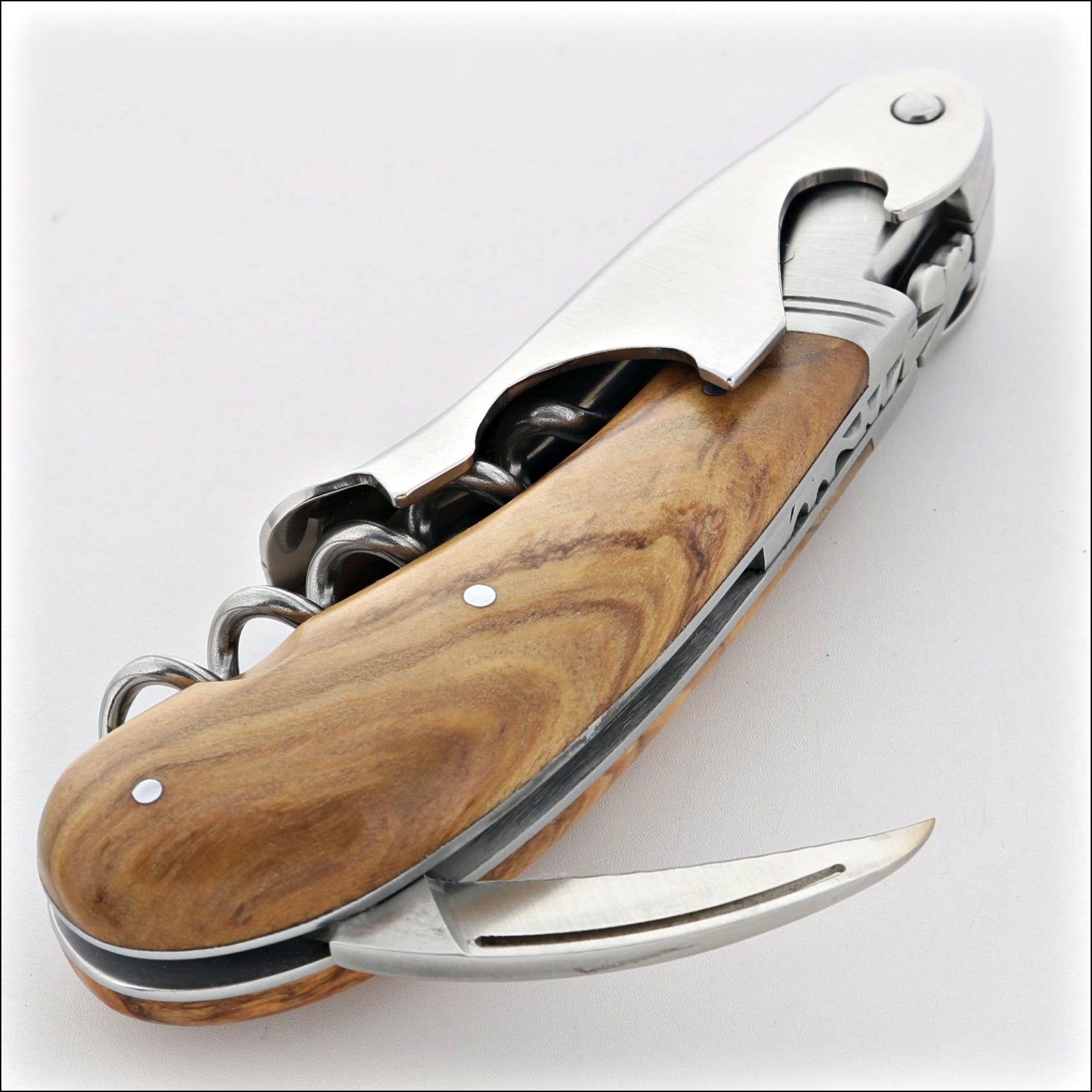 Laguiole Magnum Olive Wood Corkscrew - B