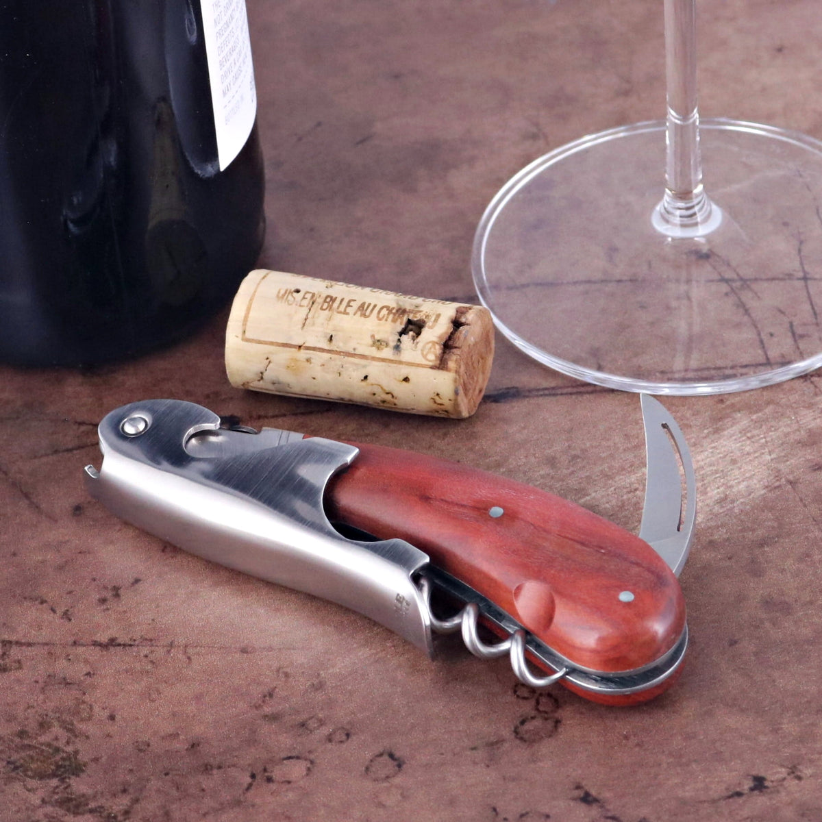 Laguiole Magnum Rosewood Corkscrew - I