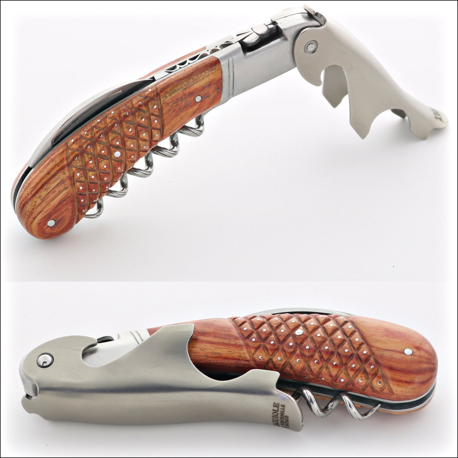 Laguiole Magnum Studded Rosewood Corkscrew - B