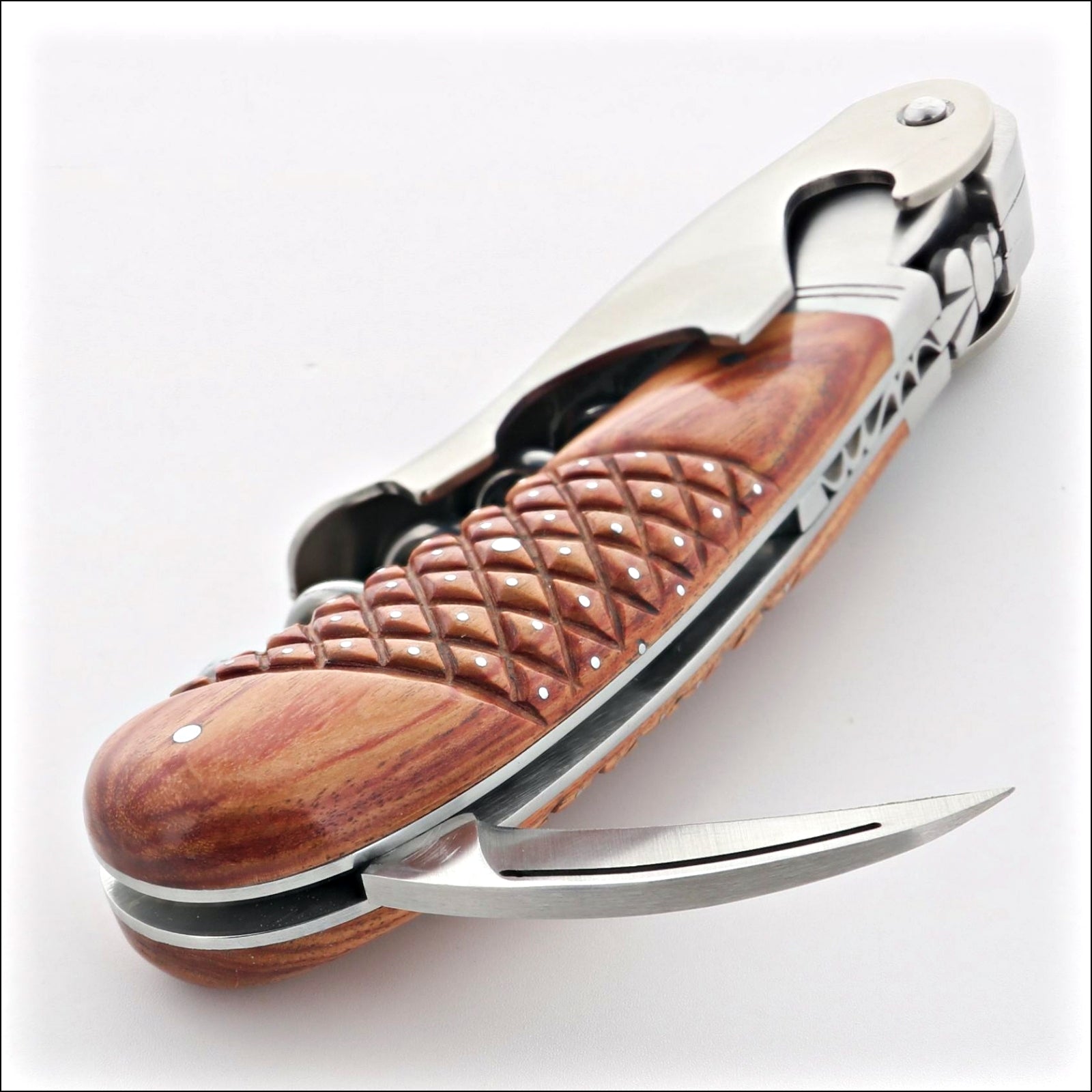 Laguiole Magnum Studded Rosewood Corkscrew - B