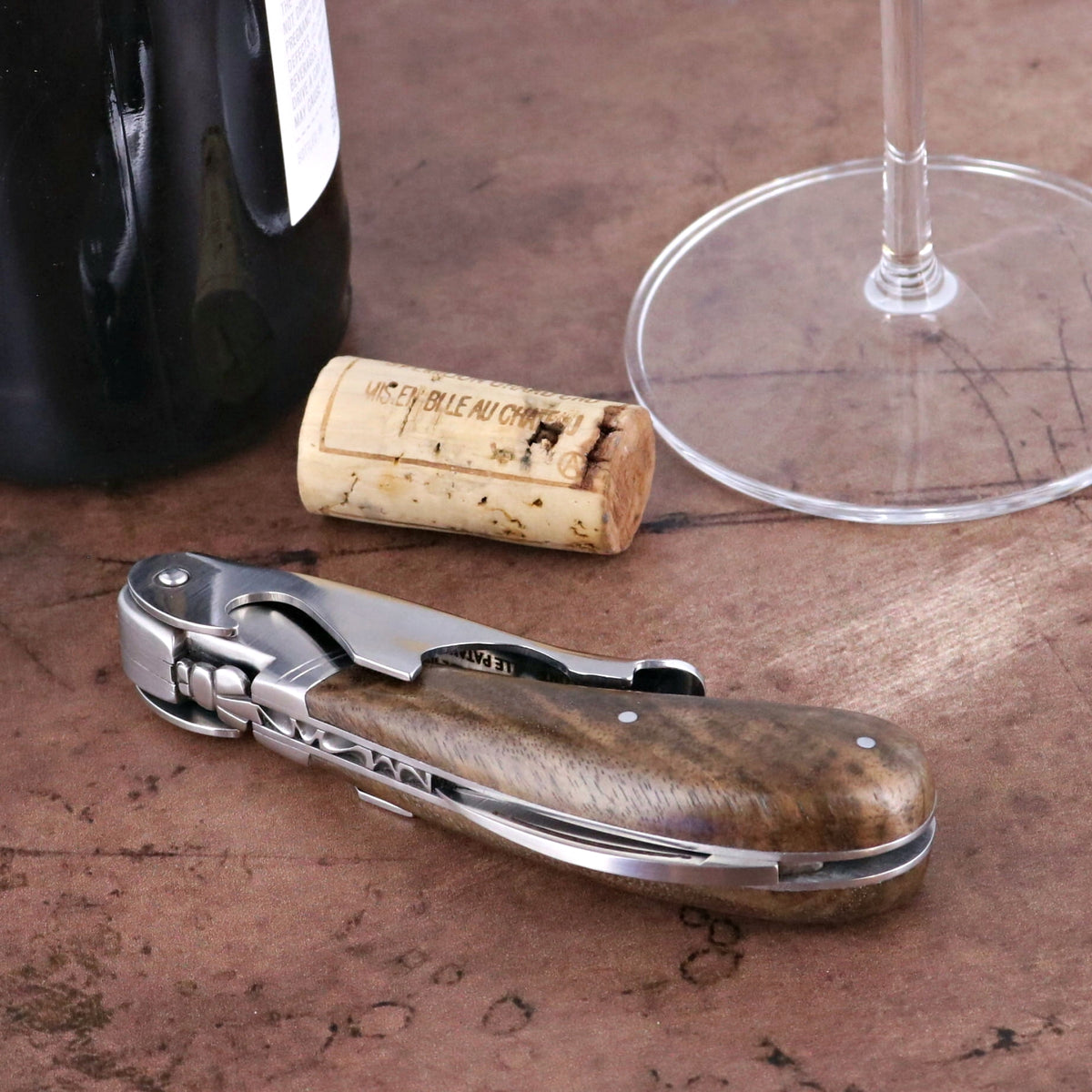 Laguiole Magnum Walnut Corkscrew - B