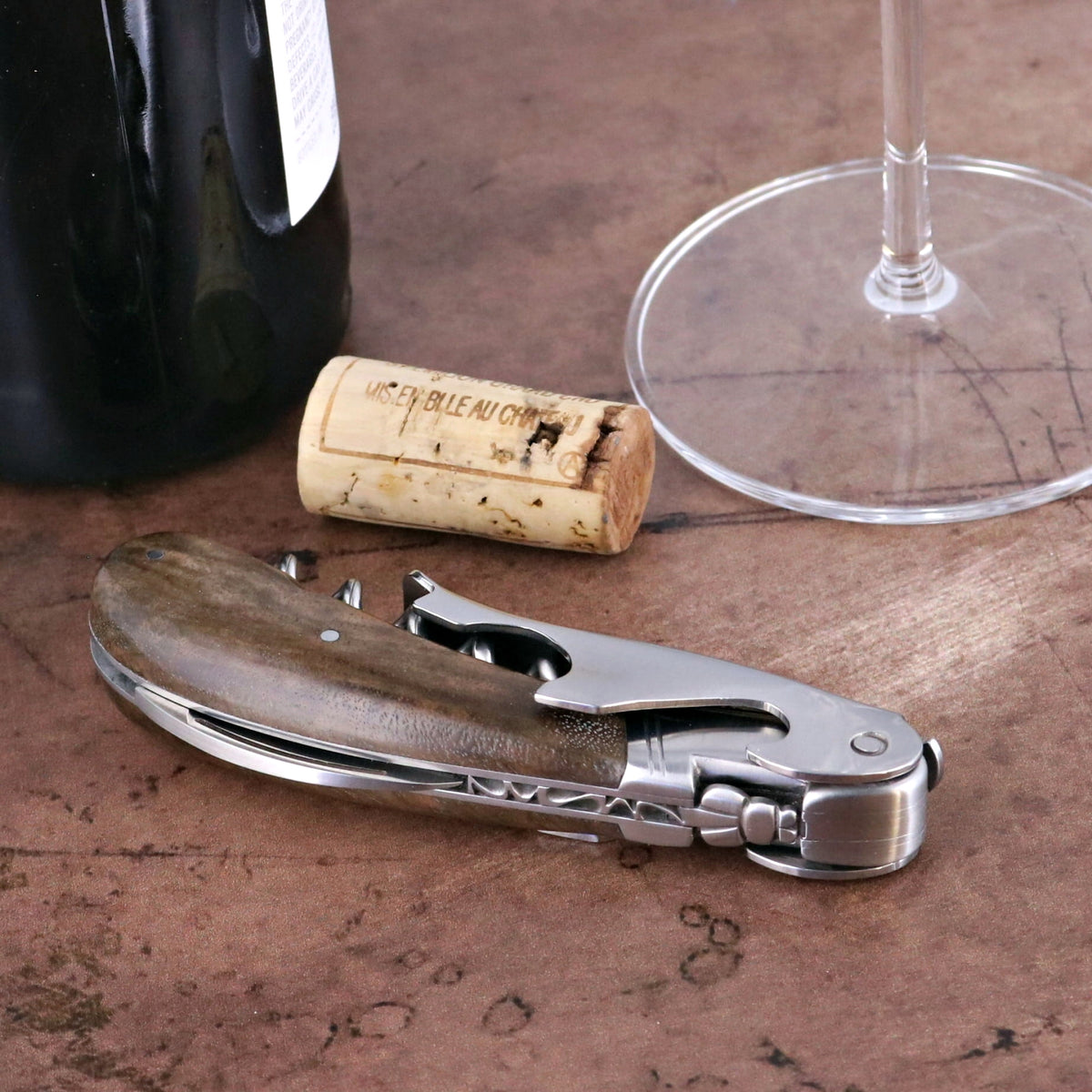 Laguiole Magnum Walnut Corkscrew - B