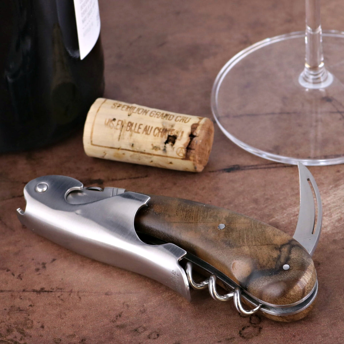 Laguiole Magnum Walnut Corkscrew - C