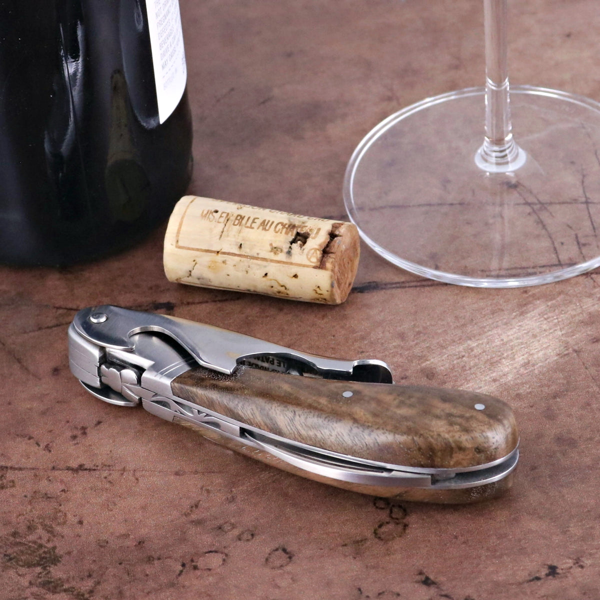 Laguiole Magnum Walnut Corkscrew - D