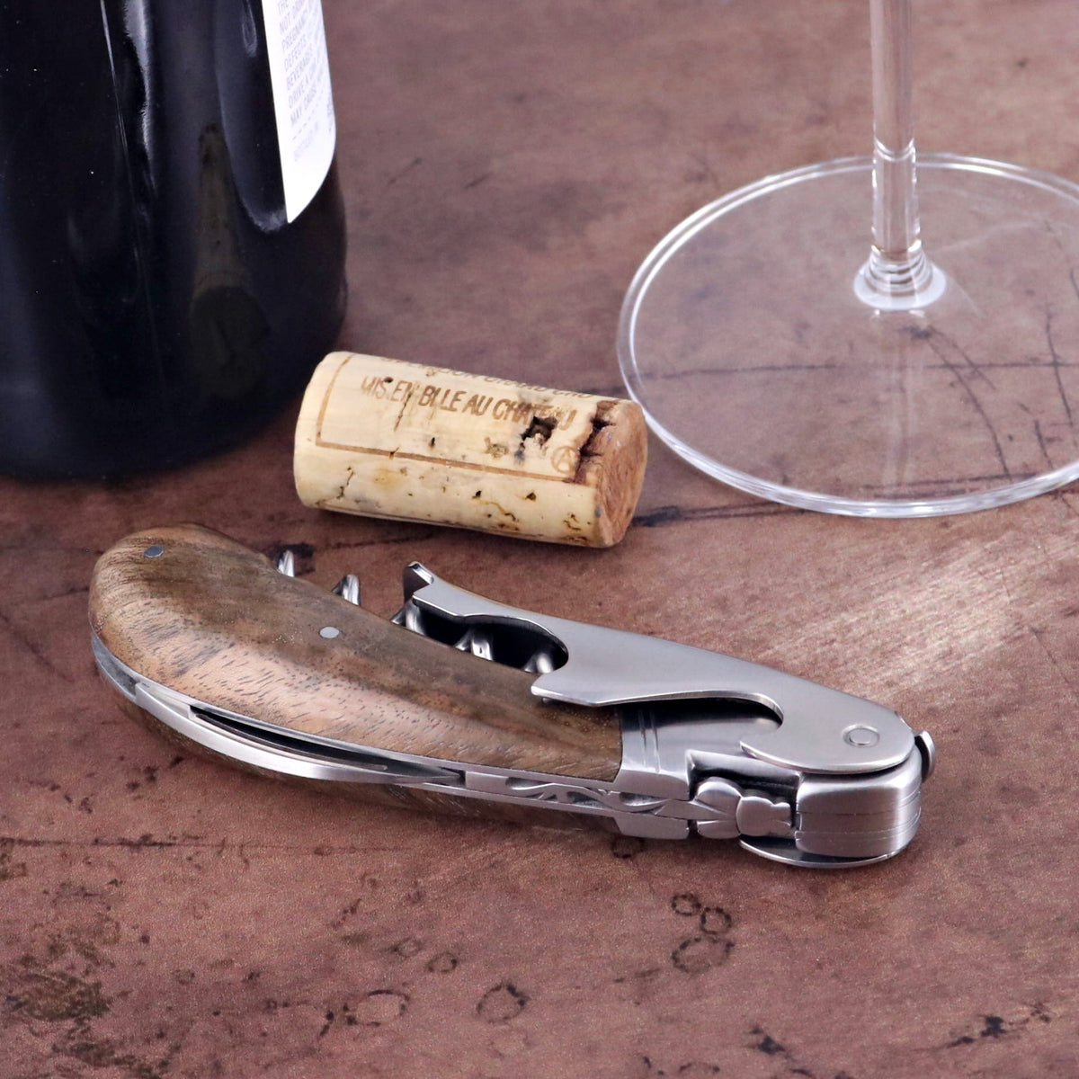 Laguiole Magnum Walnut Corkscrew - D