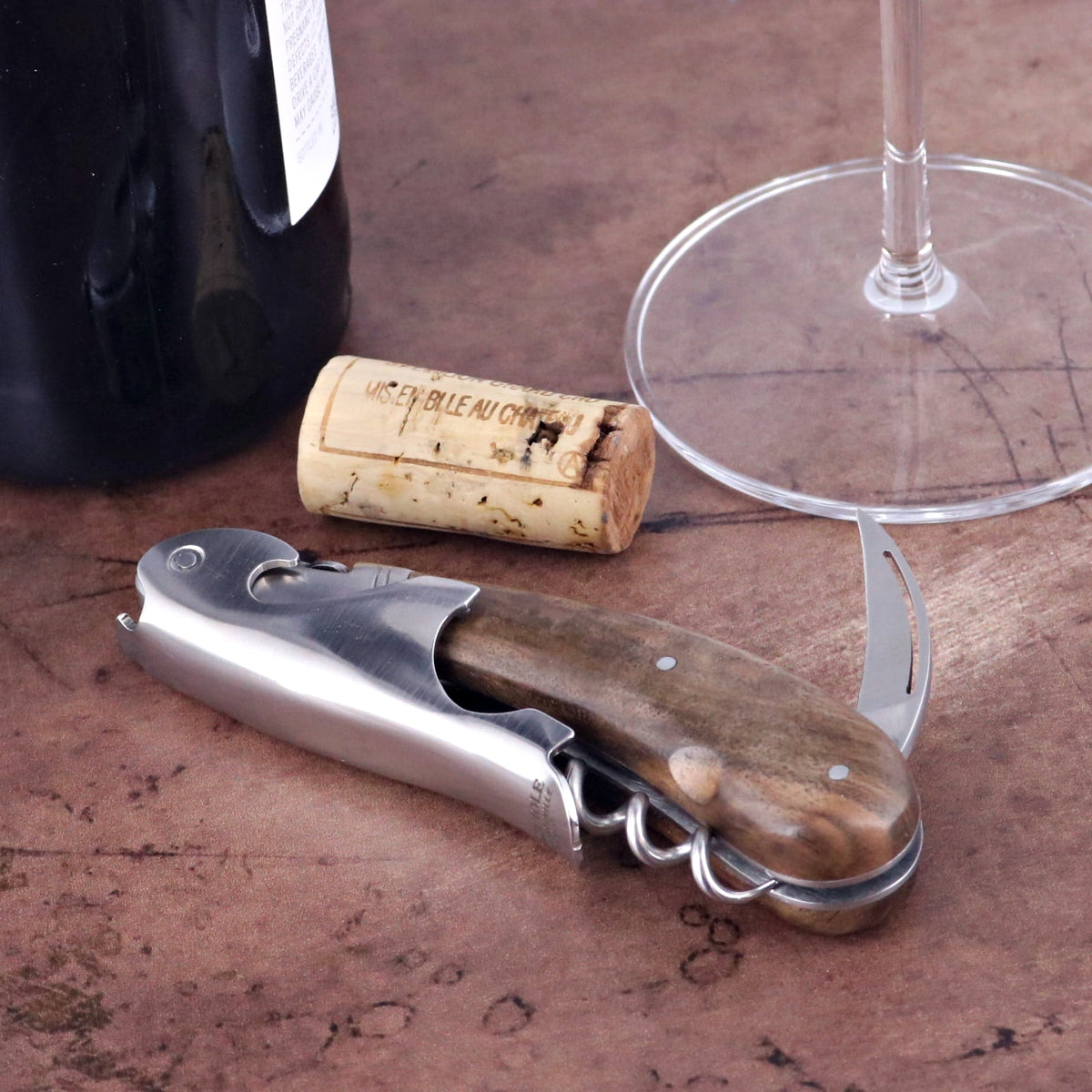 Laguiole Magnum Walnut Corkscrew - D