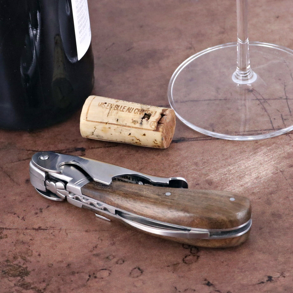 Laguiole Magnum Walnut Corkscrew - F