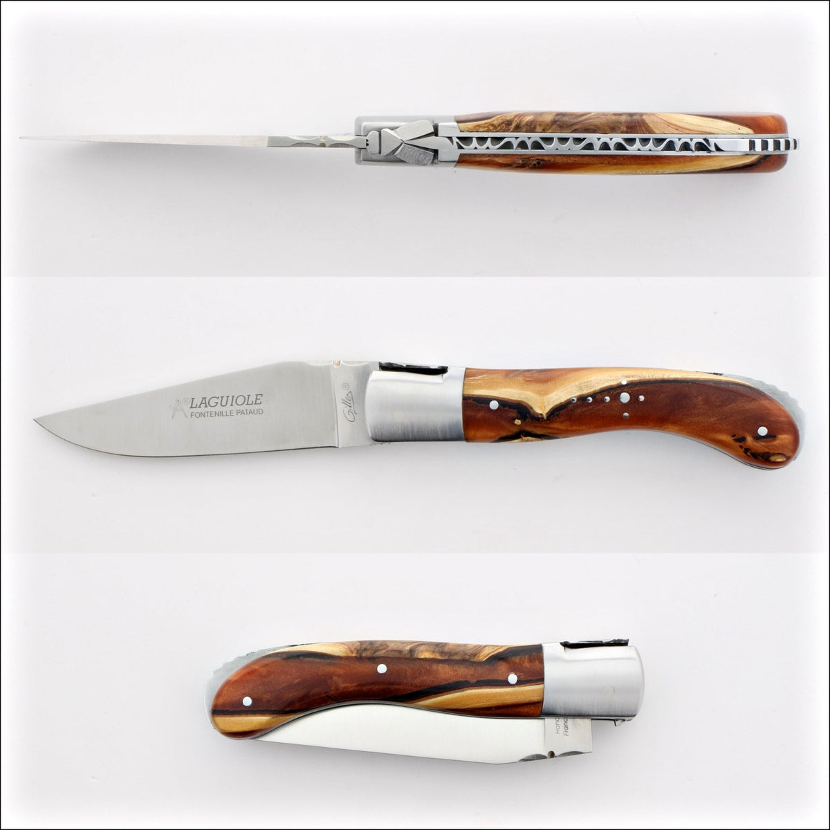 Laguiole Sport Classic Folding Knife Hybrid Juniper