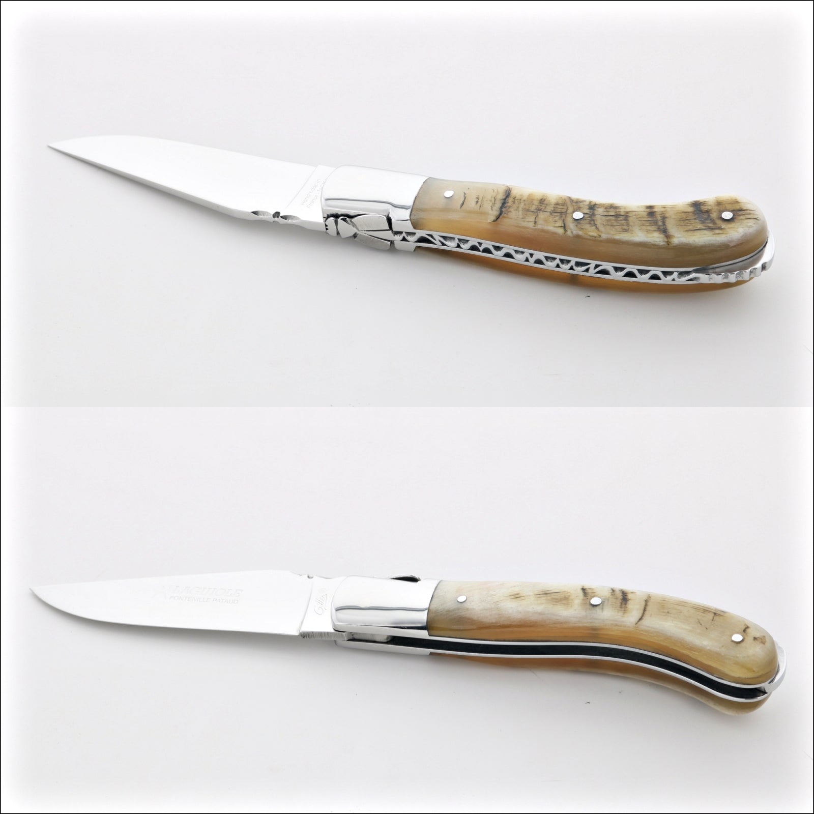 Laguiole Sport Classic Folding Knife Ram Horn