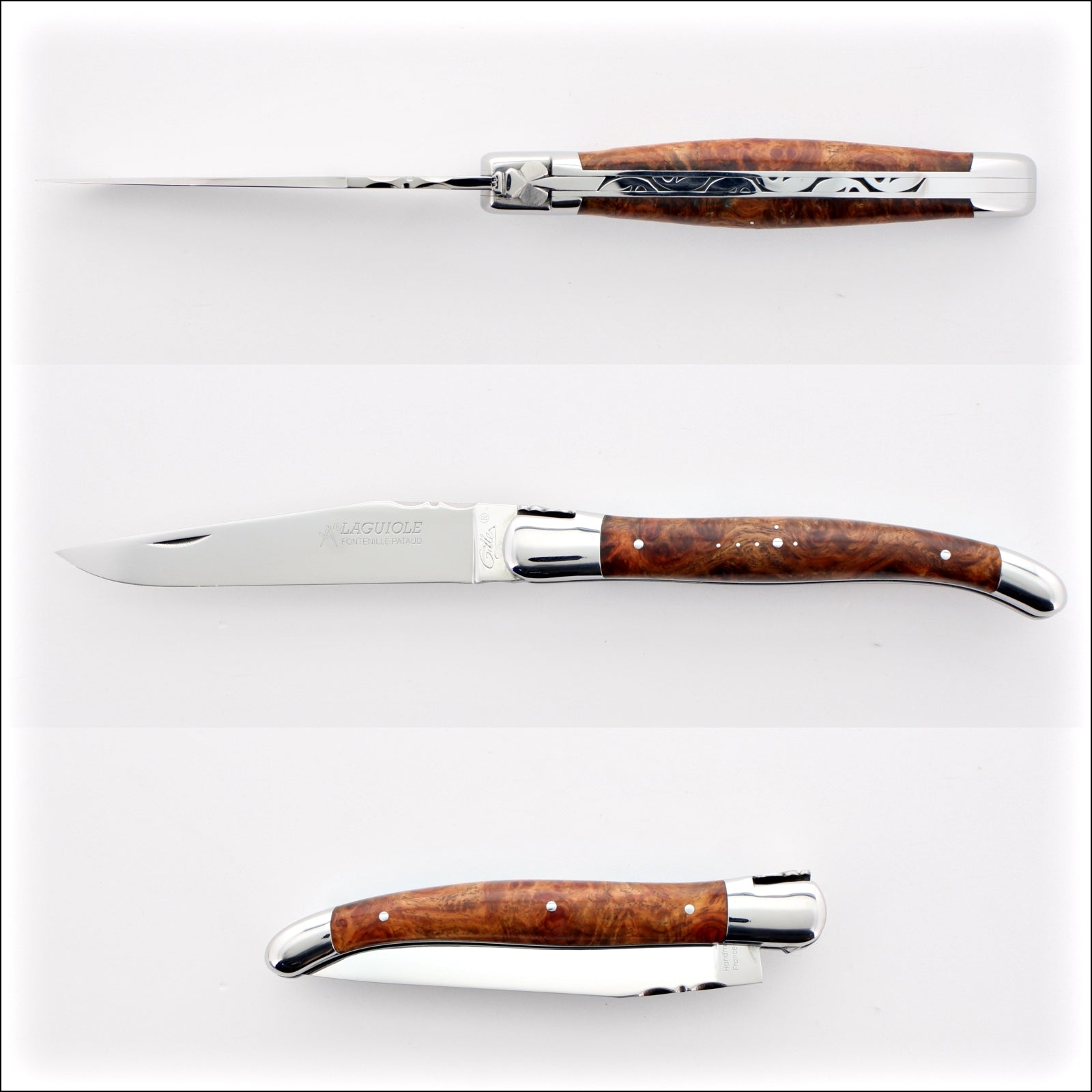 Laguiole Traditional 12 cm Knife Amboyna Burl