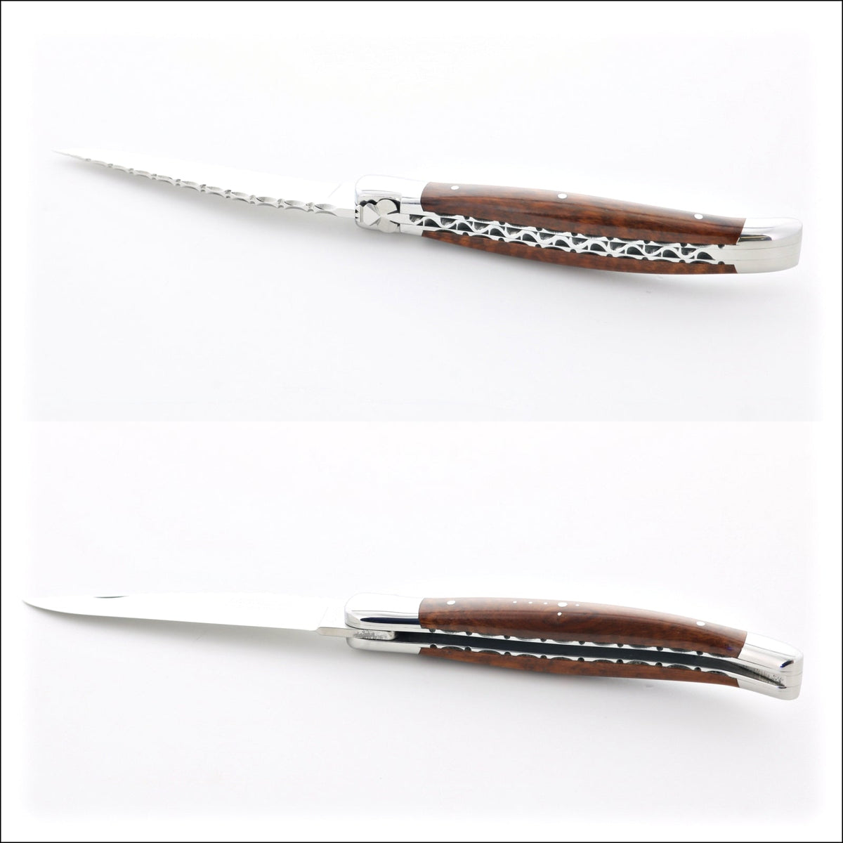 Laguiole Traditional Knife 12 cm Guilloche Amourette