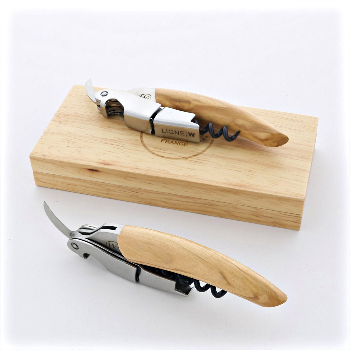 Ligne W Origine Prestige Waiter&#39;s Corkscrew - Olive Wood