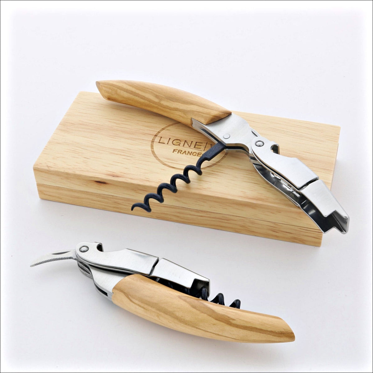 Ligne W Origine Prestige Waiter&#39;s Corkscrew - Olive Wood