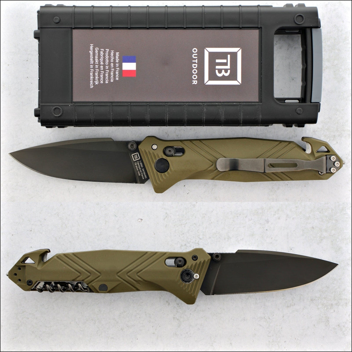 TB Outdoor CAC Chevrons Handle Nitrox® with Corkscrew - Khaki