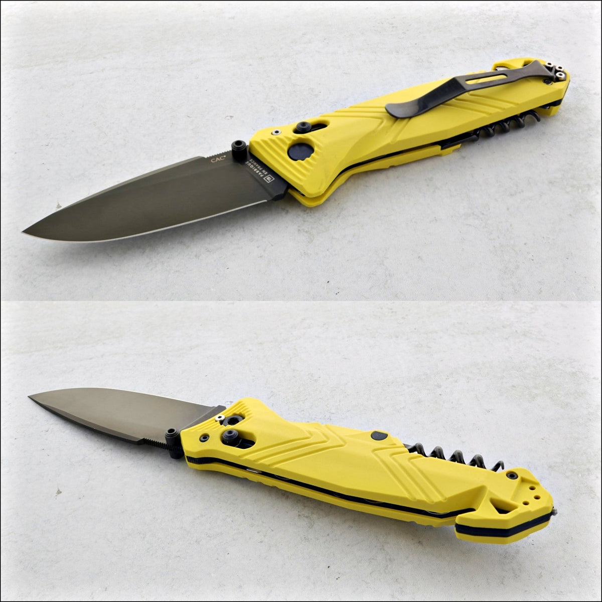 TB Outdoor CAC Chevrons Handle Nitrox® with Corkscrew - Yellow